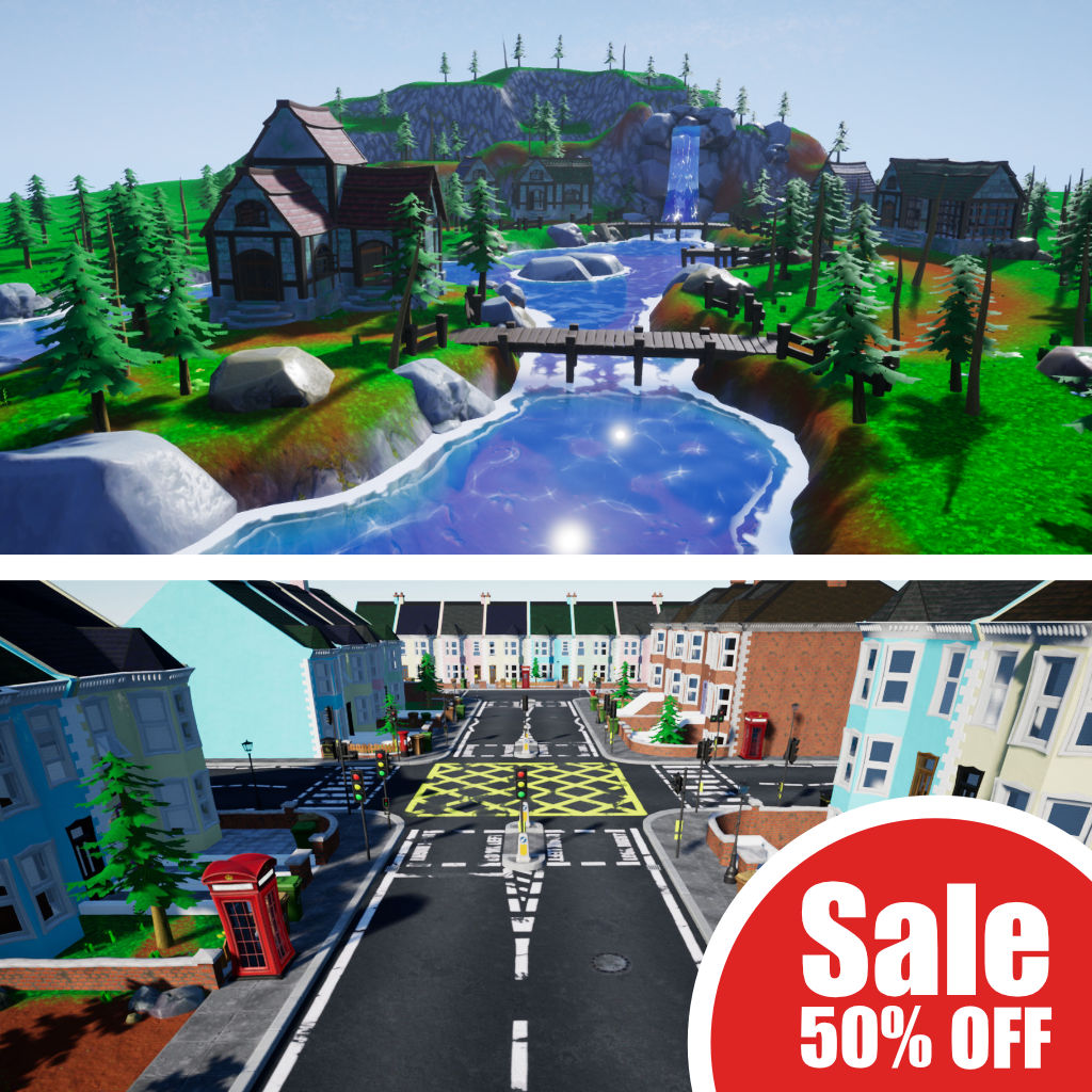 Stylized Modular Packs on Unreal Marketplace Store on Sale! Save 50% from now through October 13.