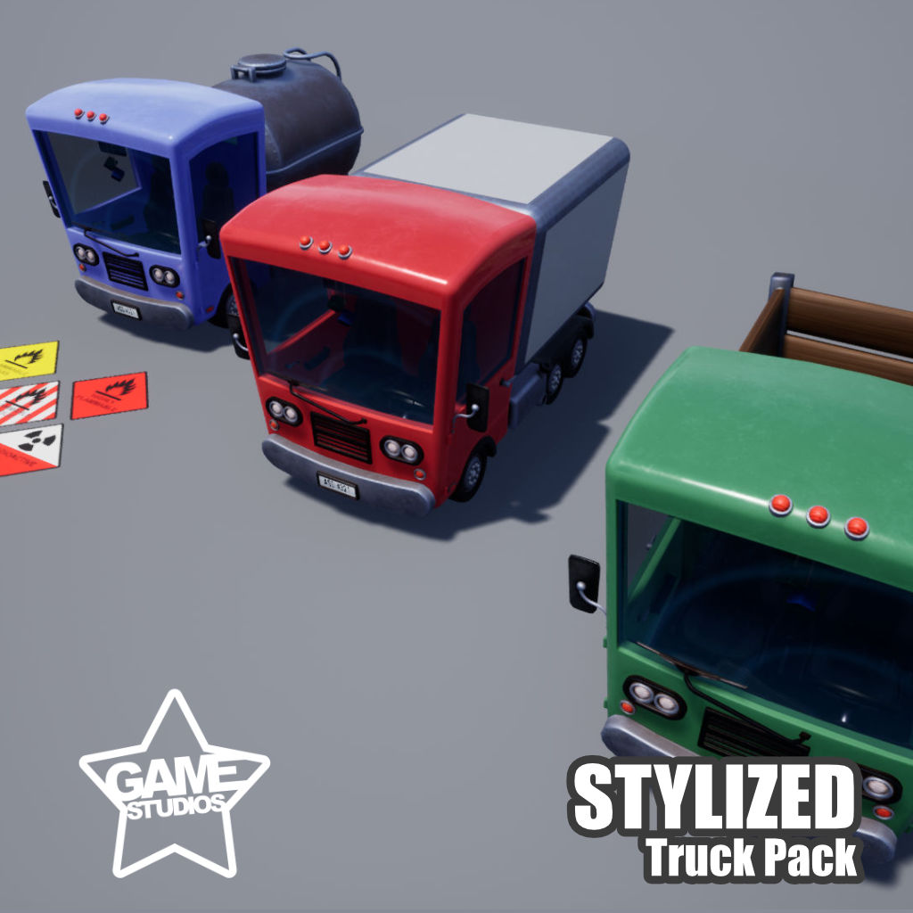 New UE4 Stylized Truck Pack