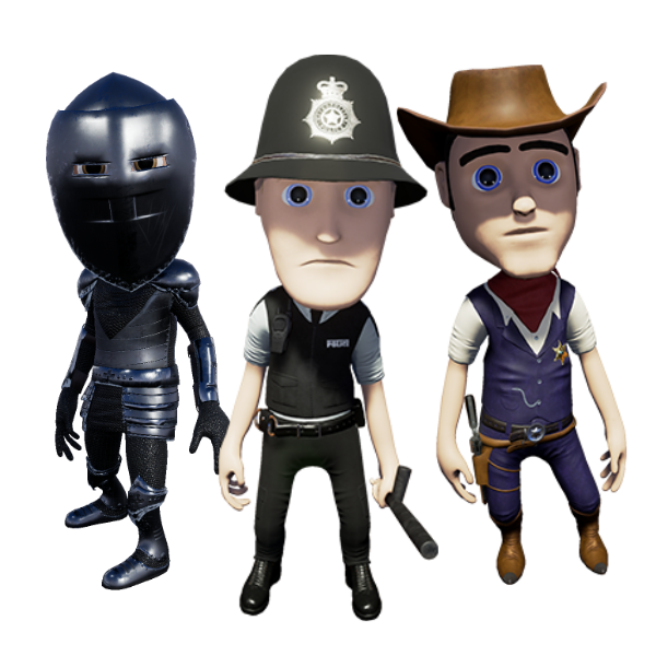Police 3D Characters - Catch the Thief, If you can!