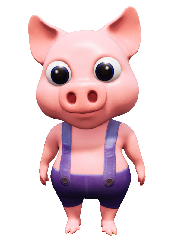 Pig Character - PigNapping - Indie Game