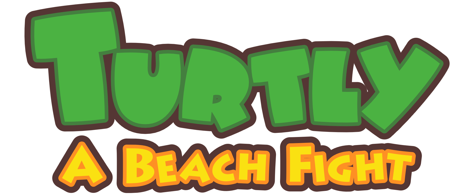 Logo - Turtly - A Beach Fight - Indie Game
