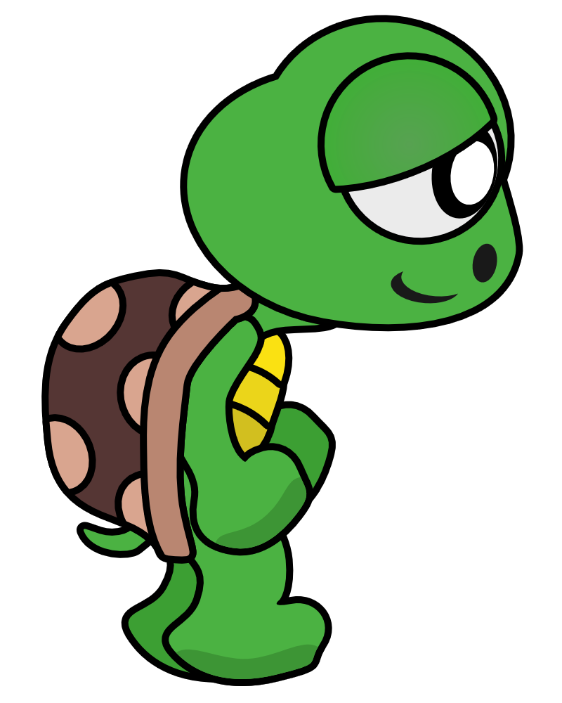 2d Turtle Character - Turtly - A Beach Fight!