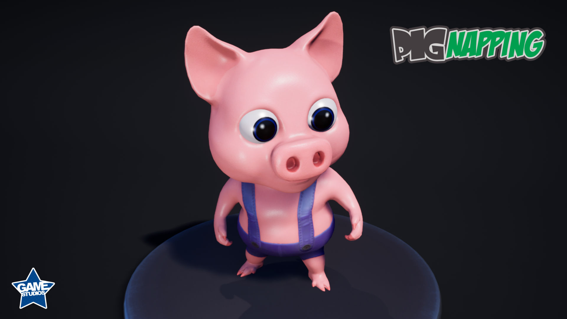 Front Top - Pig 3d Character - PigNapping