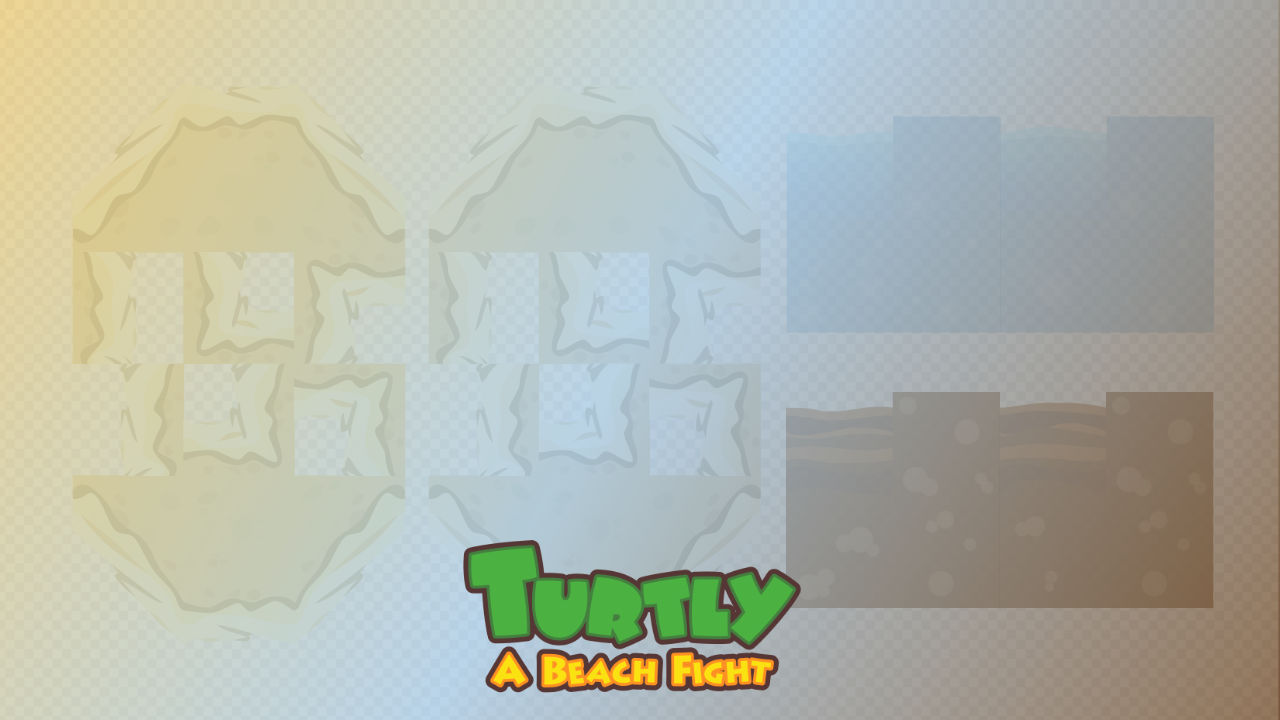 2d Tile Set - Turtly - A Beach Fight