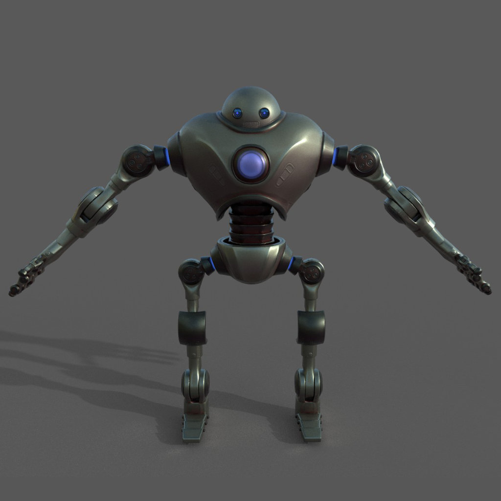 Robot - 3d Character Front