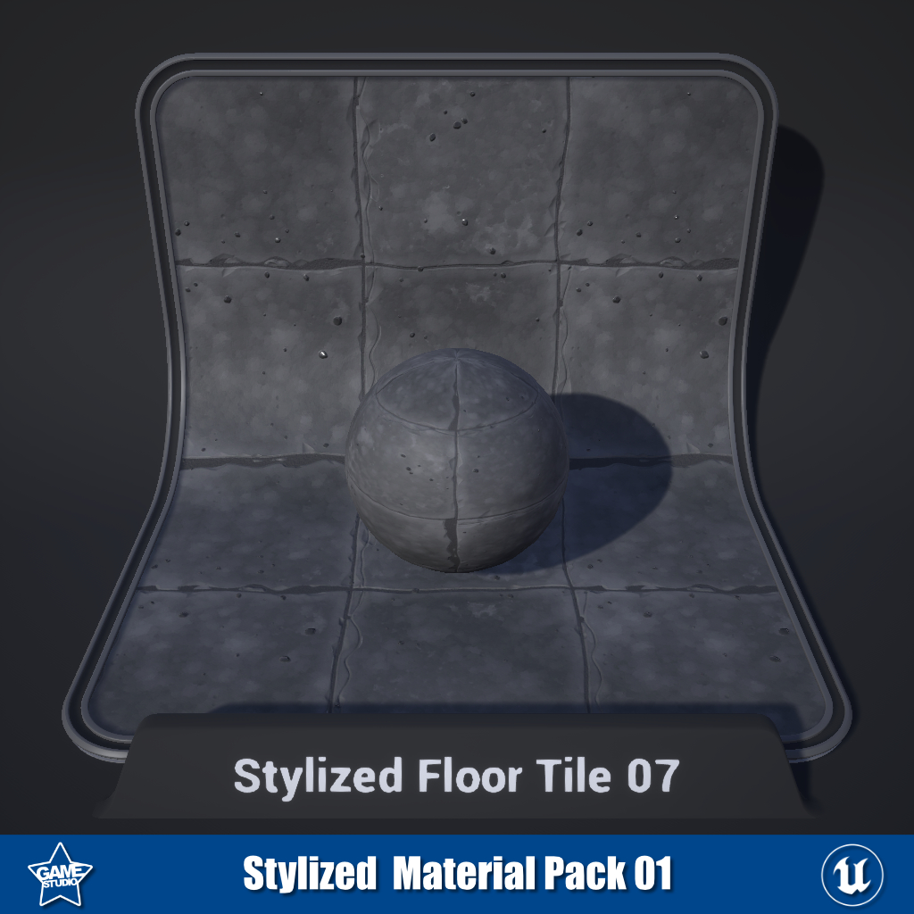 Stylized Floor Tile Materials 07