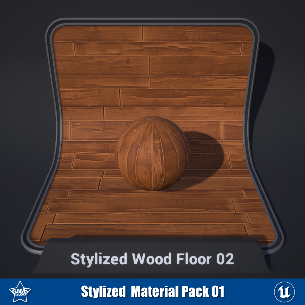 Stylized Wood Floor Materials 02