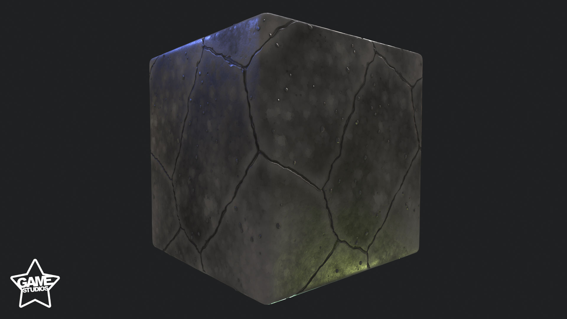 Stylized Cracked Concrete material