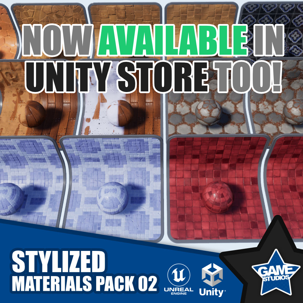 Breaking News: Stylized Materials Pack 2 Now Available in Unity Store!