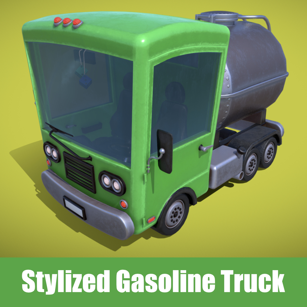 Stylized Gasoline Truck