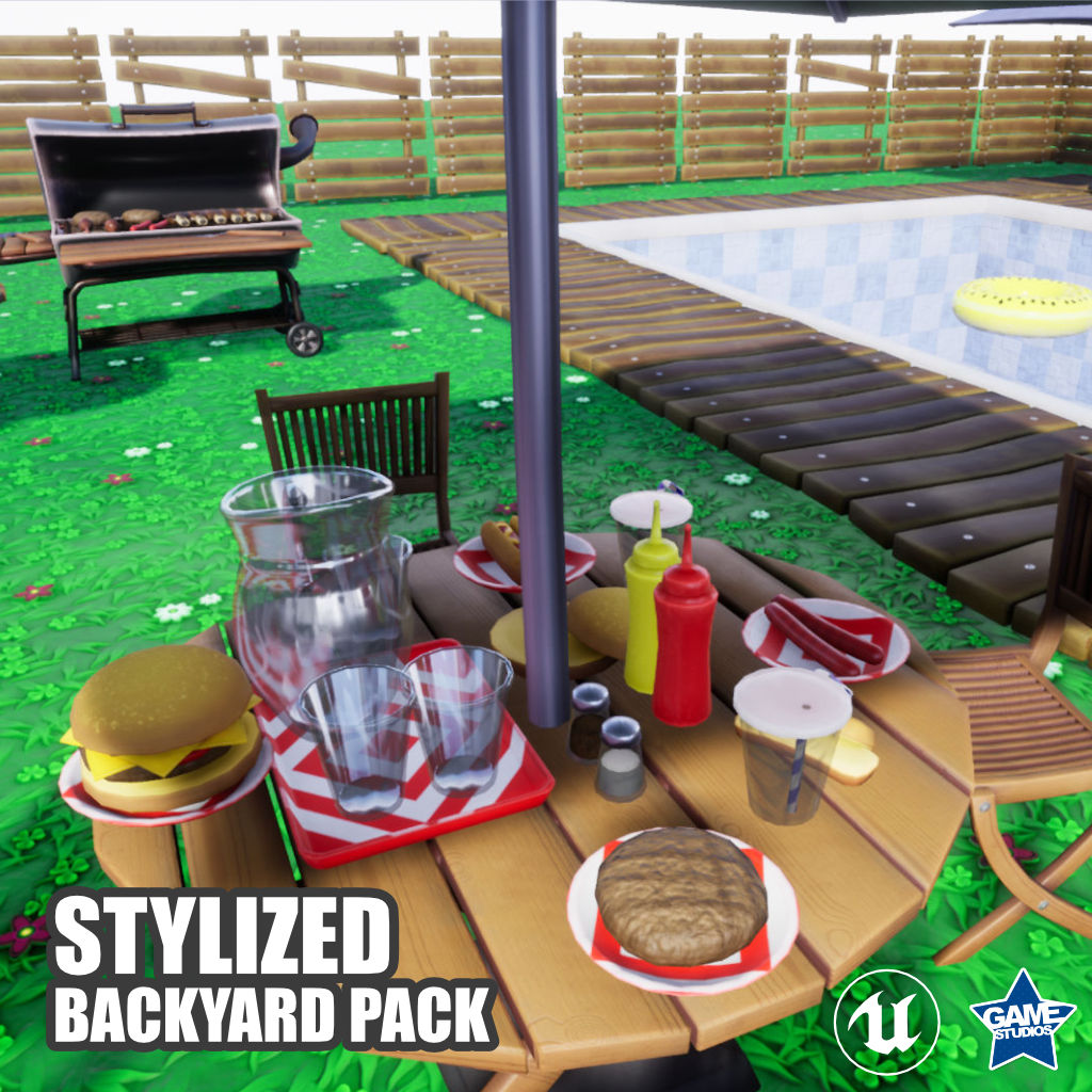 New UE4 Stylized Backyard Pack