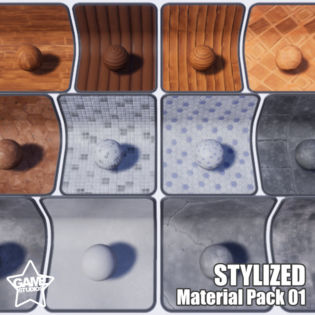 New UE4 Stylized Materials Pack 01