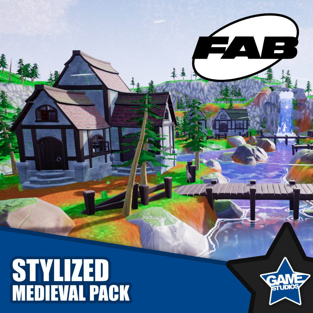 New Asset Pack Launch: Stylized Modular Medieval Pack Now Available on FAB.com
